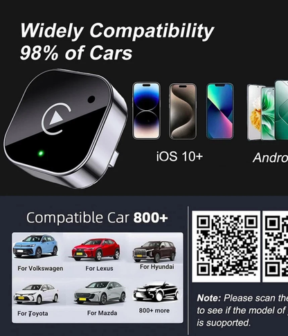 USB Wireless CarPlay Adapter Wireless Dongle Plug ＆ Play